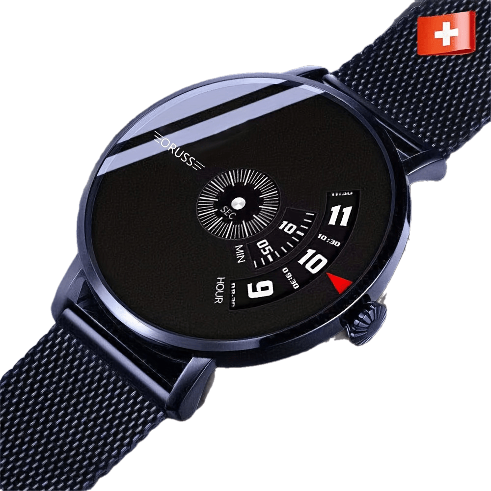 New technology personality trend high-grade men's watch  cool handsome everything durable mesh belt sports youth student men's watch