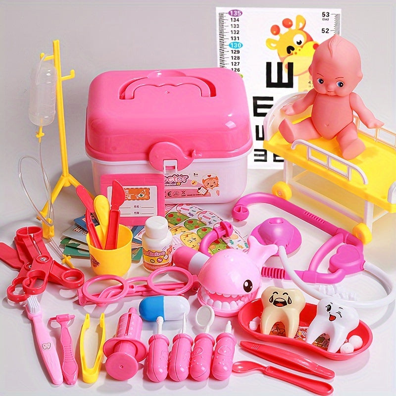 Youngsters' Doctor Playset with Stethoscope - Educational Dentist & Role-Play Kit,