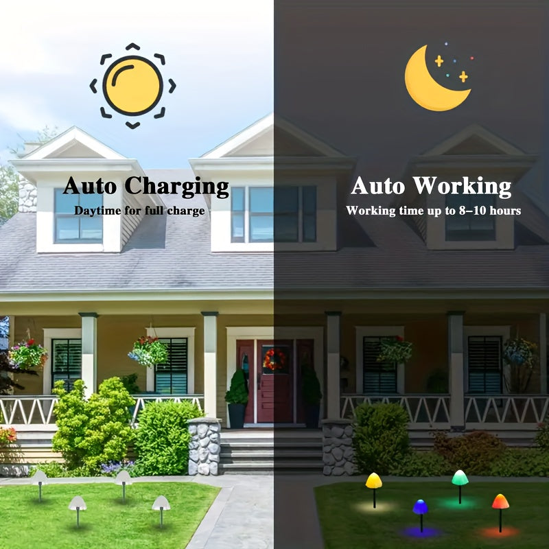 Solar Powered 1 Set of 10 Lights, Easy to Install, Durable Solar Fairy Lights with Remote Control for Garden Yard Porch Wedding Party Decor