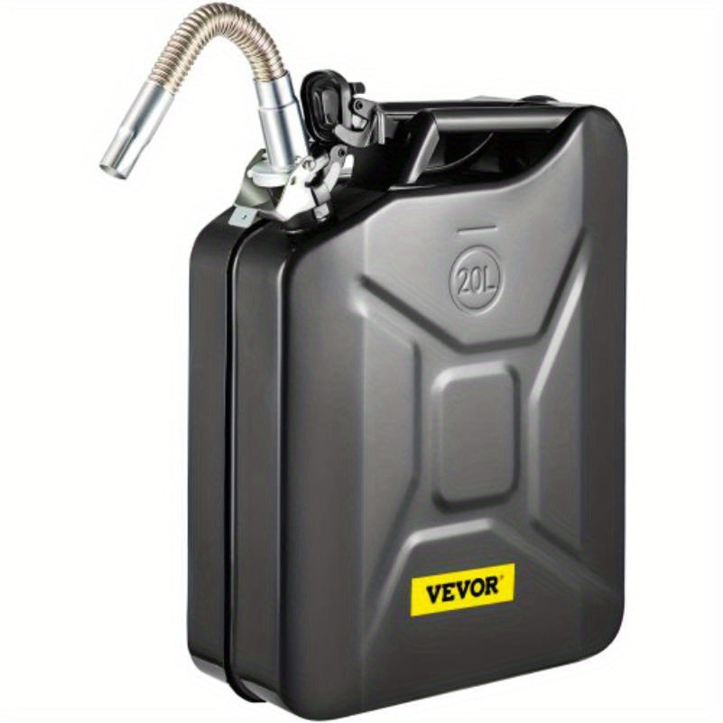 [Heat Resistant Automotive Can] 5. 3 Gallon Portable Steel Can with Flexible Rustproof and Heat Resistant Design for Automotive and Equipment Use Black