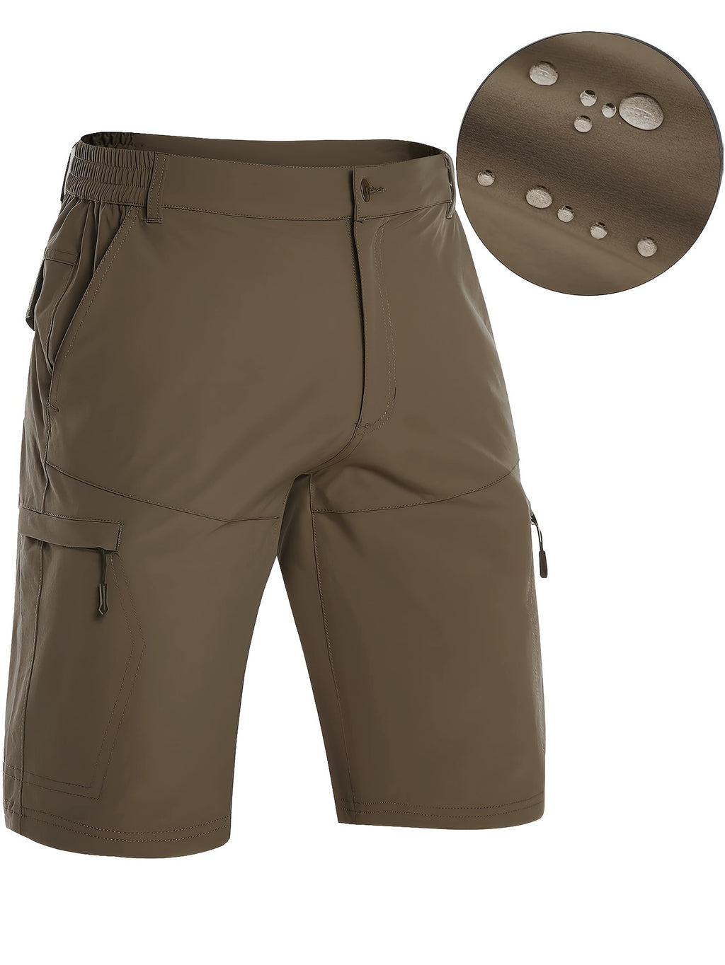 Lightweight, Breathable Men's Nylon Sports Shorts with Moisture-Wicking, Water-Resistant, and Pockets for Hiking, Running, Training, Golf, Cycling, Daily & Casual Wear, Spring, Summer, Fall, Winter