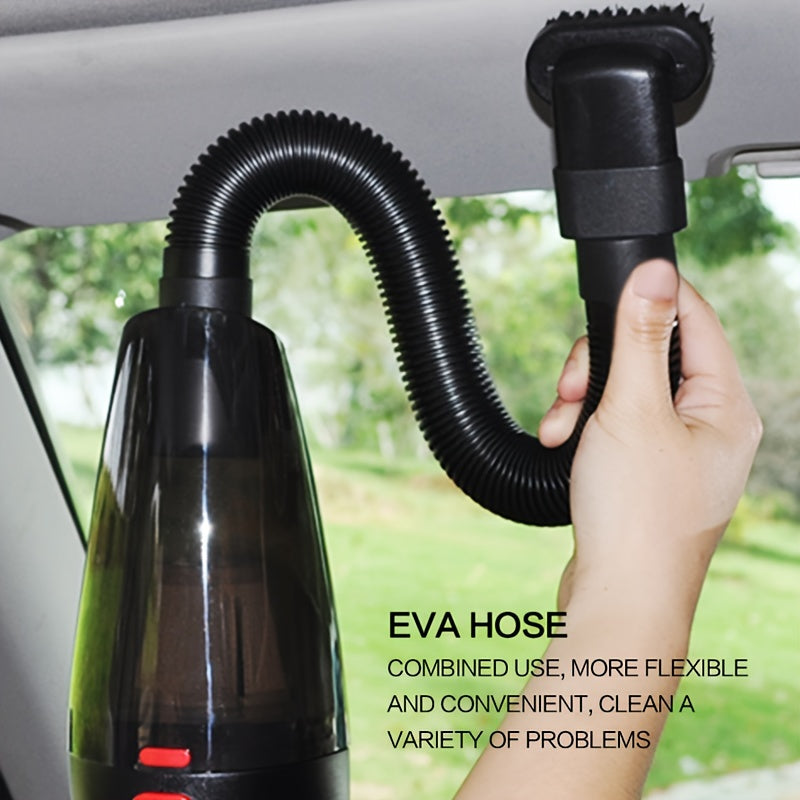1pc CascadeVac Cordless Handheld Vacuum Cleaner, High Power Wireless Mini Home and Car Dust Remover with USB Charging, Rechargeable Lithium Battery, Plastic Material, Includes Crevice Tool, No Bag, for Carpet Floor Cleaning