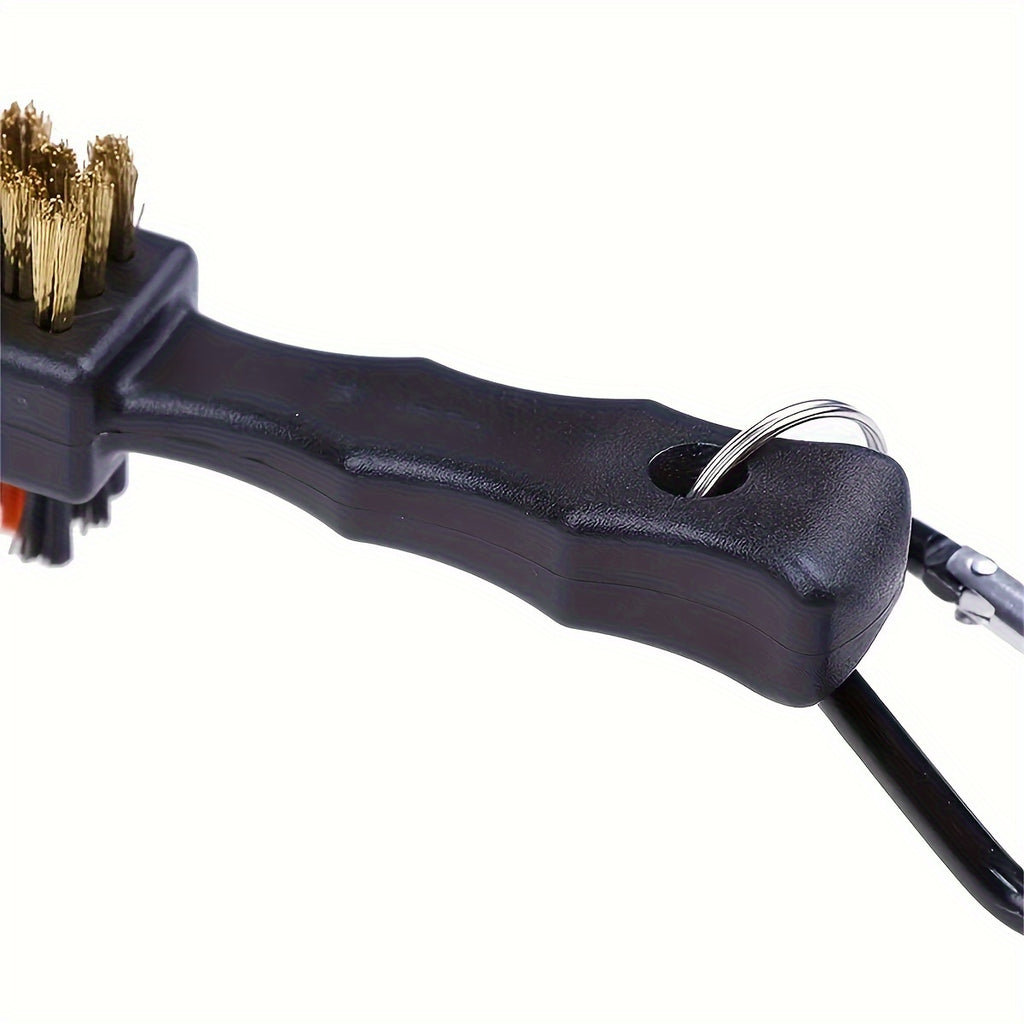 1pc Golf Ball Cleaning Brush, Double Sided Metal Bristles For Deep Cleaning, Golf Accessories