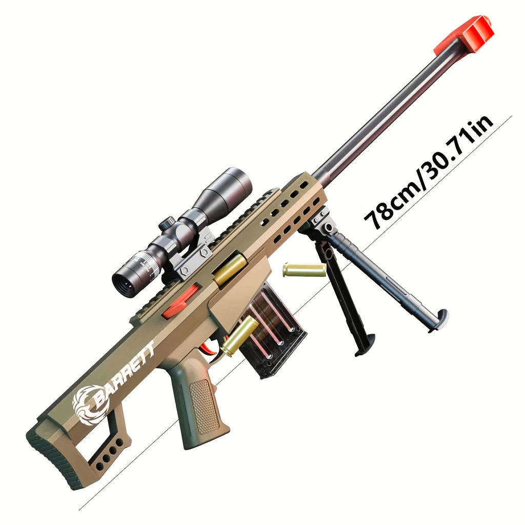 Toy Gun With Soft Bullets, Toys Foam Blaster With 10 Pcs EVA Darts&10pcs Bullet Shell, Shooting Games Education Toy Model For 8, 9, 14+ Kids Boys Christmas&Halloween Gifts