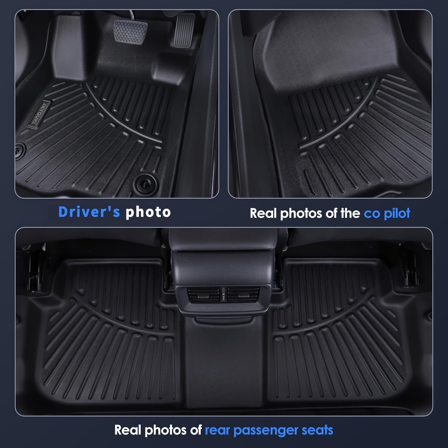 Floor Mats & Big Cargo Liners Compatible for KIA EV9 2024.