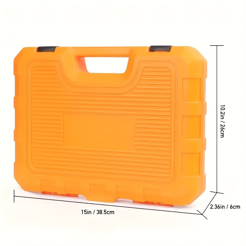 53/50 pieces of chrome vanadium steel impact sleeve tool set, 1/4 inch drive