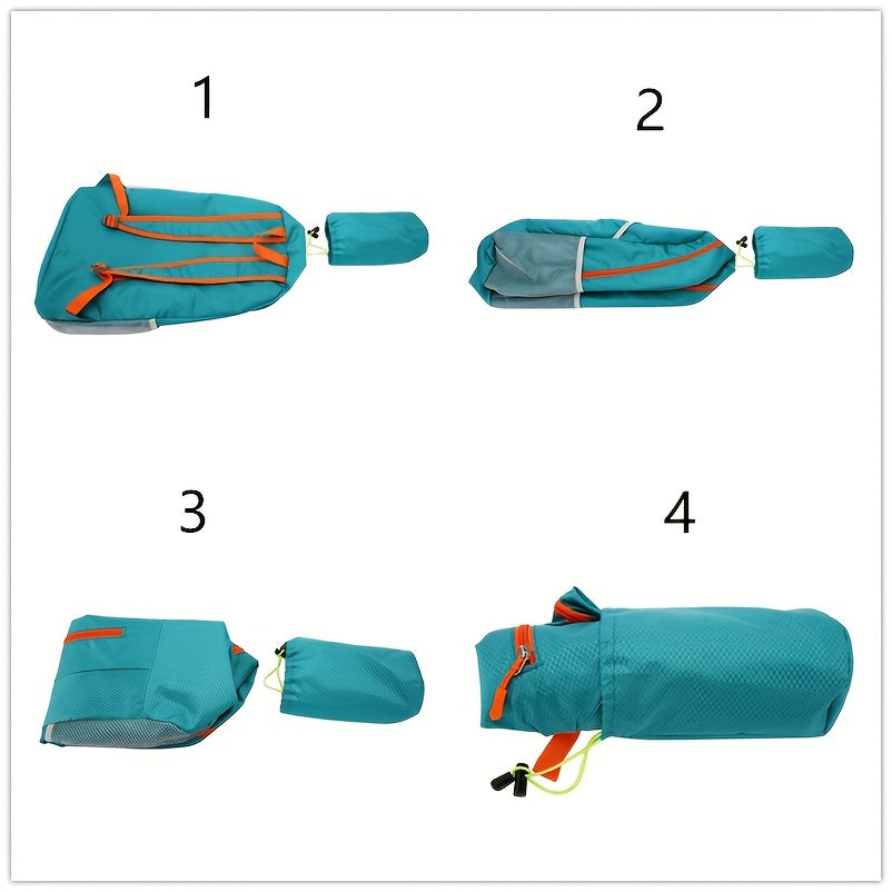 25L Foldable Outdoor Sports Backpack, Waterproof Mountaineering Hiking Travel Daypack, Color Contrast School Bag