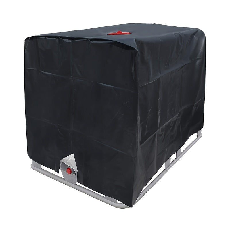 Waterproof Polyester Sunshade Cover - 1pc IBC Tote Cover For Outdoor Garden 1000L Rain Barrel Protective Cover