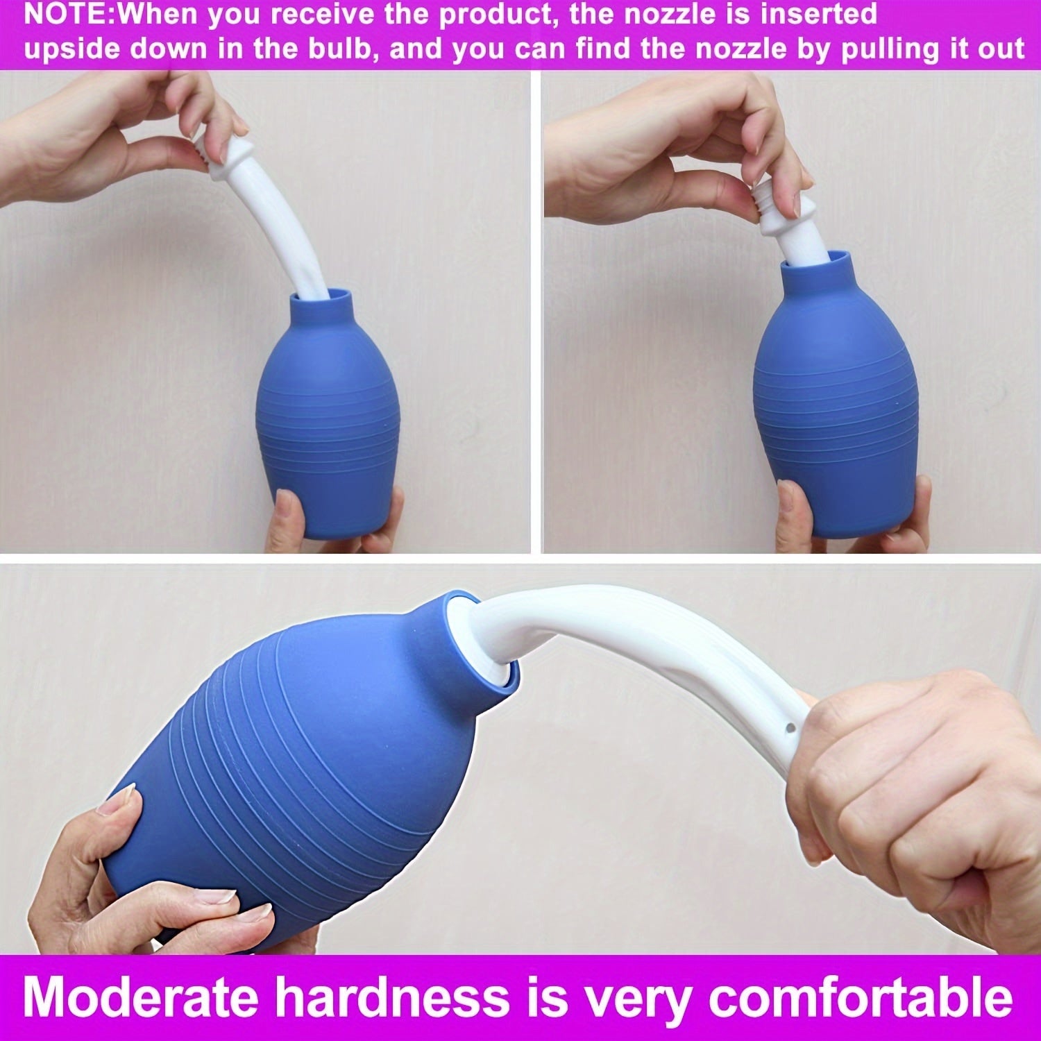Silicone Cleaning Safe Flow Flush Enema, Cleaning Tool, Reusable Enema Cleaning Kit