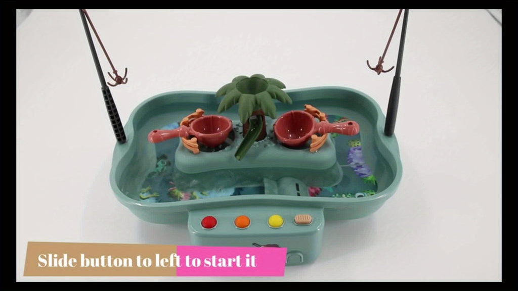 Water Circulation Fishing Game Board Game Set, Electronic Toys, Children's Early Learning Toys With 6 Songs Halloween Christmas Gift