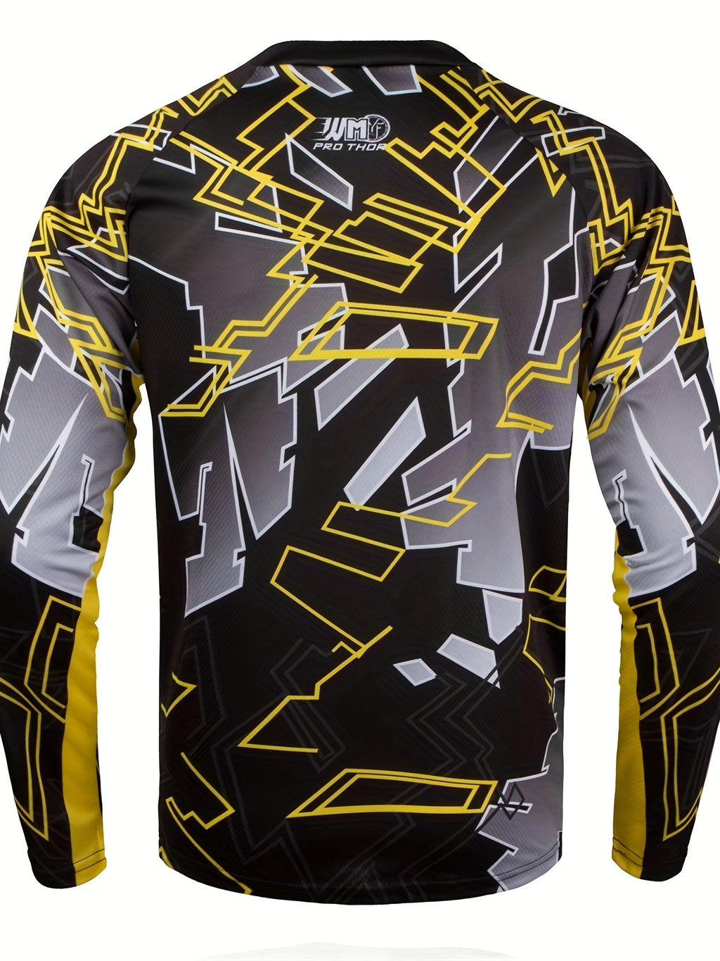 Pro Thor Geometry Cycling Jersey - Quick Dry, Breathable, Moisture Wicking, Long Sleeve MTB Shirt for Downhill Enduro Biking and Sports