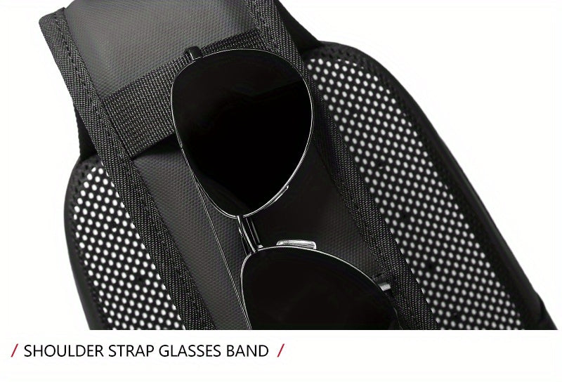 ReSilvery New Men's Chest Bag Business Single Shoulder Bag Large Capacity Crossbody Bag Breathable Casual Sports Bag