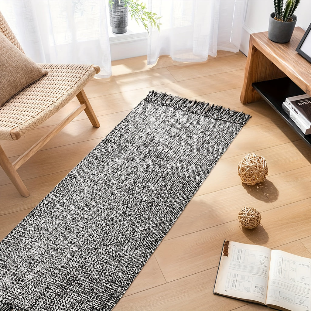 Washable Runner Rug 2x6 Ft Woven Runners For Hallways Farmhouse Kitchen Rug Natural Brown Braided Entryway Runner Rugs Floor Carpet Runners For Indoor Foyer Bedroom Laundry