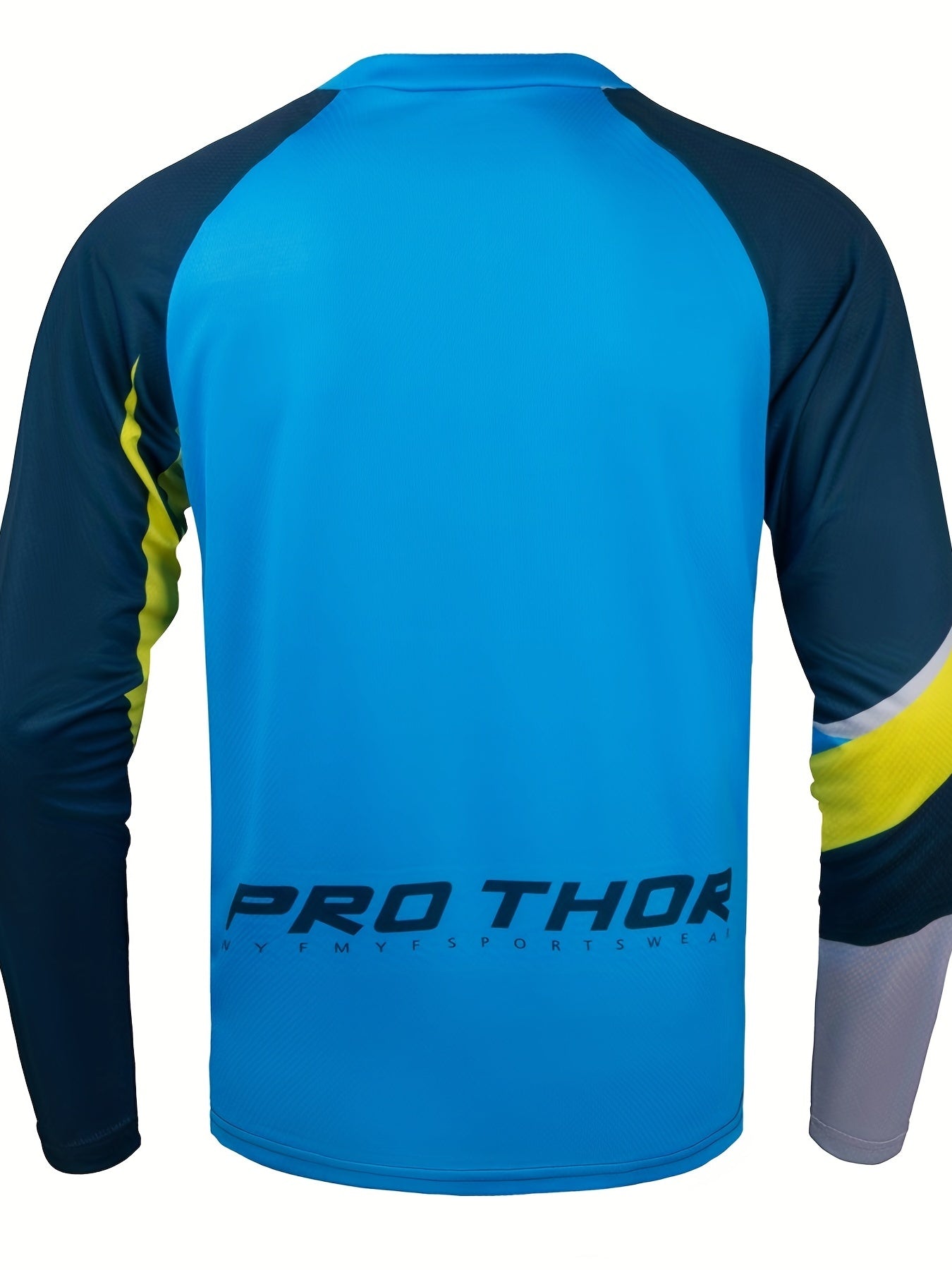 Pro Thor Geometry Cycling Jersey - Quick Dry, Breathable, Moisture Wicking, Long Sleeve MTB Shirt for Downhill Enduro Biking and Sports