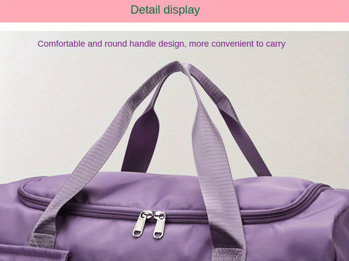 wukds Large Capacity Travel Gym Bag with Shoe Compartment & Dry-Wet Separation -