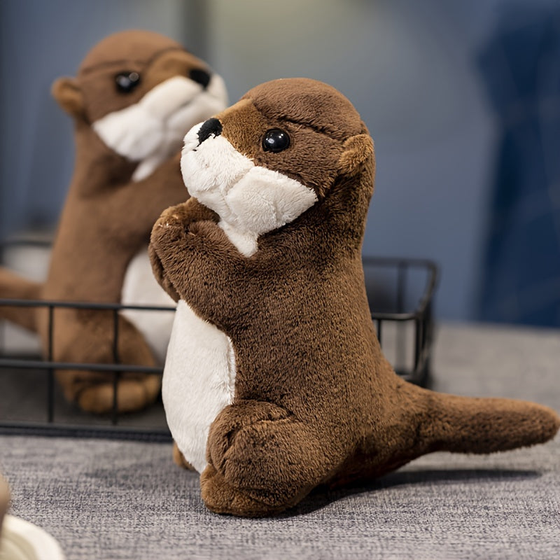 Adorable Simulation Otter Plush Toys - Soft, Cuddly, Realistic Design - Perfect for Home Decor, Sofa Embellishments, Birthdays, Holidays - Gift for Friends & Family