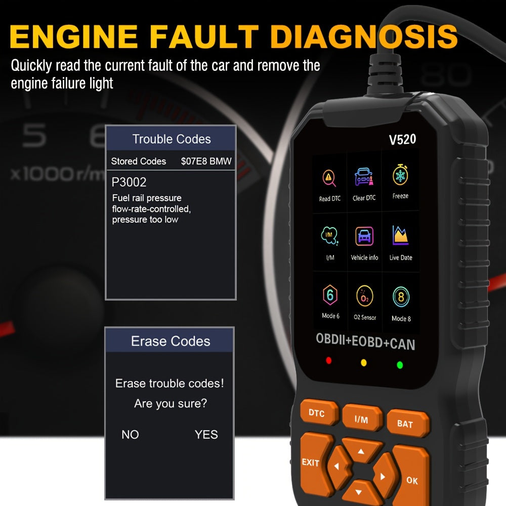 V520 Professional OBD2 Scanner Heavy-Duty Code Reader