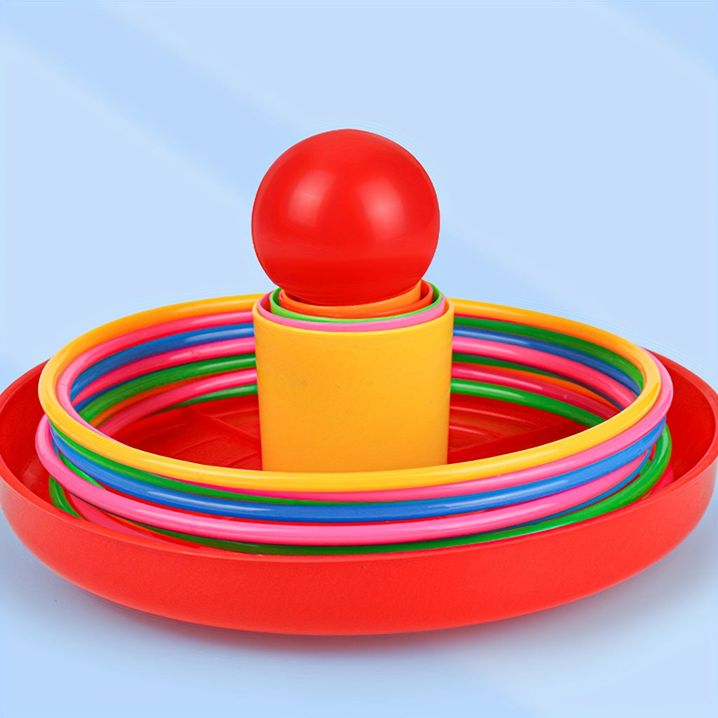 Interactive Children's Game Tower Toys with Throwing Rings for Parent-Child Leisure Games, Halloween Christmas Gift