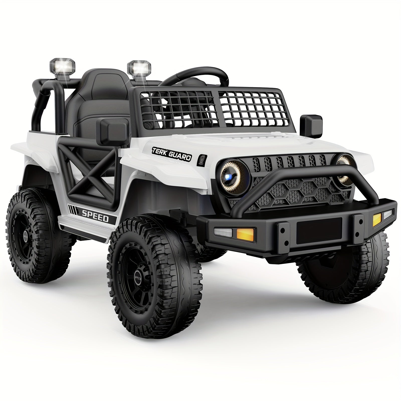 Kids Electric Ride On Truck Car, 12V Electric Ride On Toys, Spring Suspension, Music