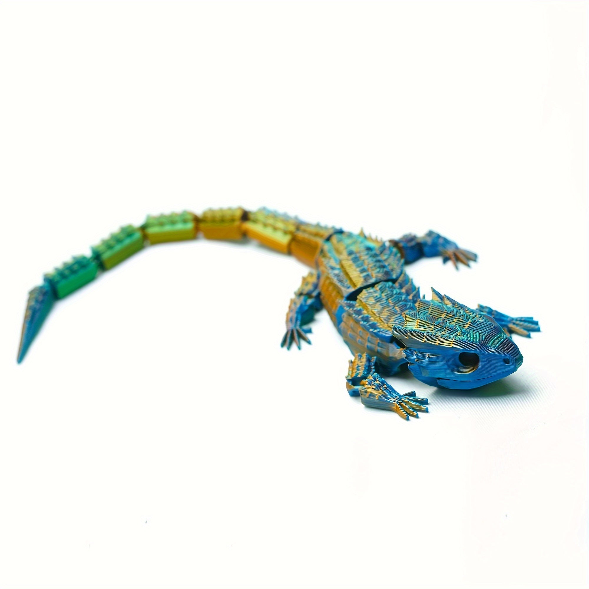 3D printed lizard laser crocodile joints that can be moved, Class A animals t