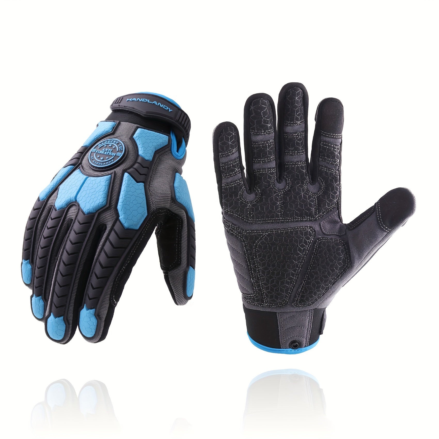 [Gripenhanced Gloves] Heavy-Duty Work Gloves, TPR Protective Impact Gloves, Cut-Resistant Utility Mechanical Gloves, Touchscreen Compatible.