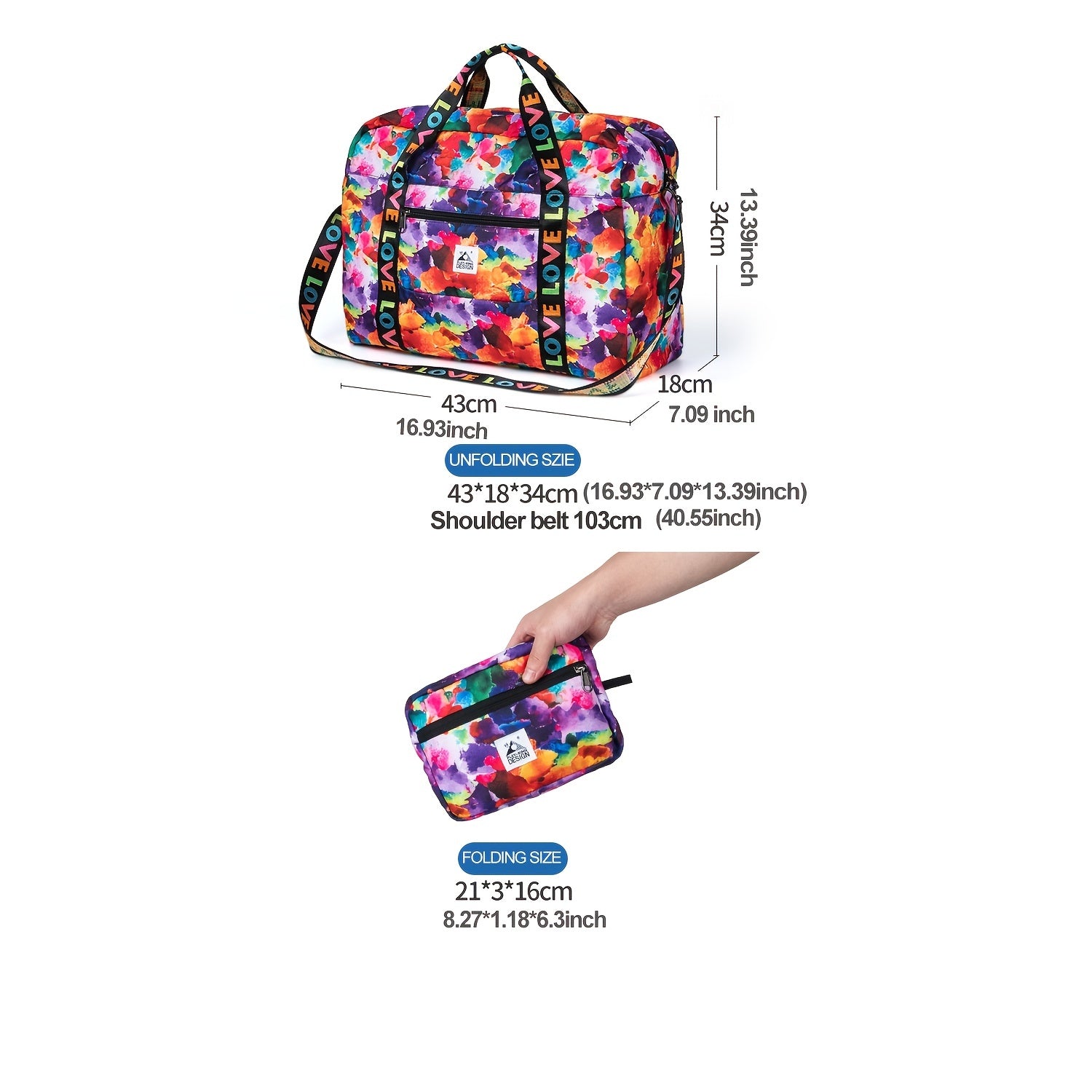 [PLAY-KING Duffel Bag] PLAY-KING Large Capacity Durable Polyester Duffel Bag |