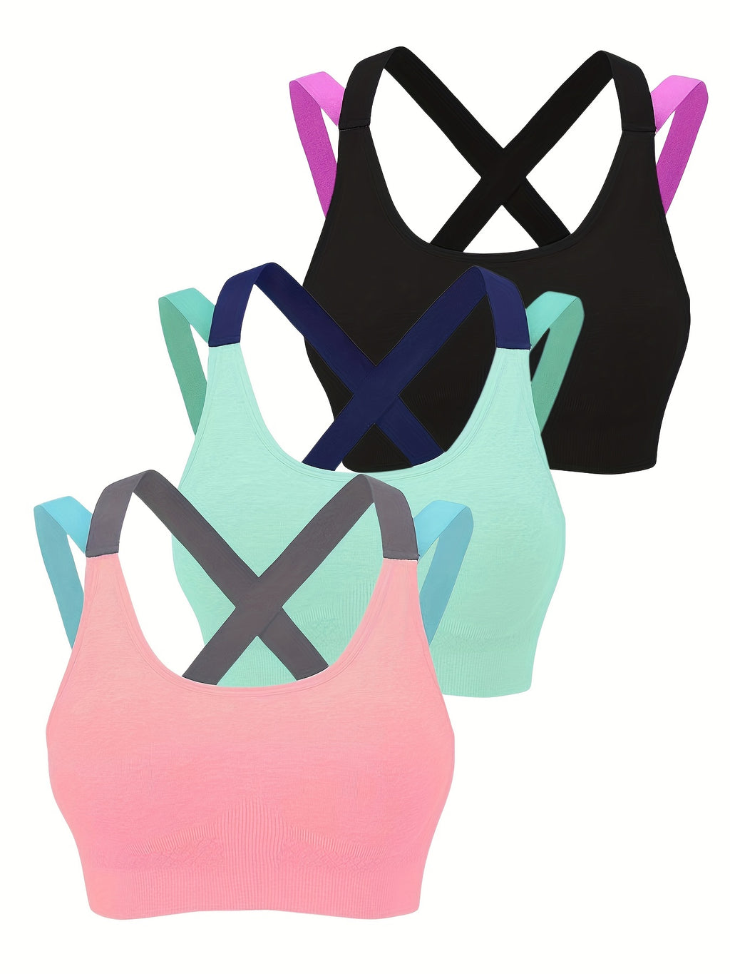 [Summer Sports Bra] Summer Sports Bra - Beautiful Back No Steel Ring Vest Type Sleep Yoga Running Fitness Thin Underwear Female