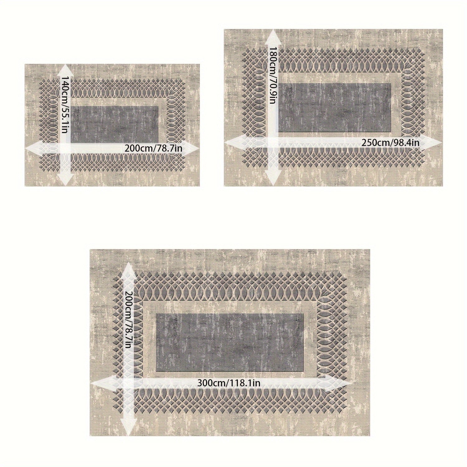 Area Rug Living Room Rugs: Large Machine Washable Non Slip Thin Carpet Soft Indoor Luxury Floral Distressed Carpets for Under Dining Table Farmhouse Bedroom  Home Office