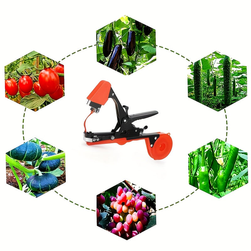 1 Pack - Vine Binding Machine - Automated Garden Tool for Grape, Eggplant, Cucumber & Chili - Time-Efficient, Effortless Knotting, User-Friendly Design - The Ultimate Farming Assistant for A Thriving Garden