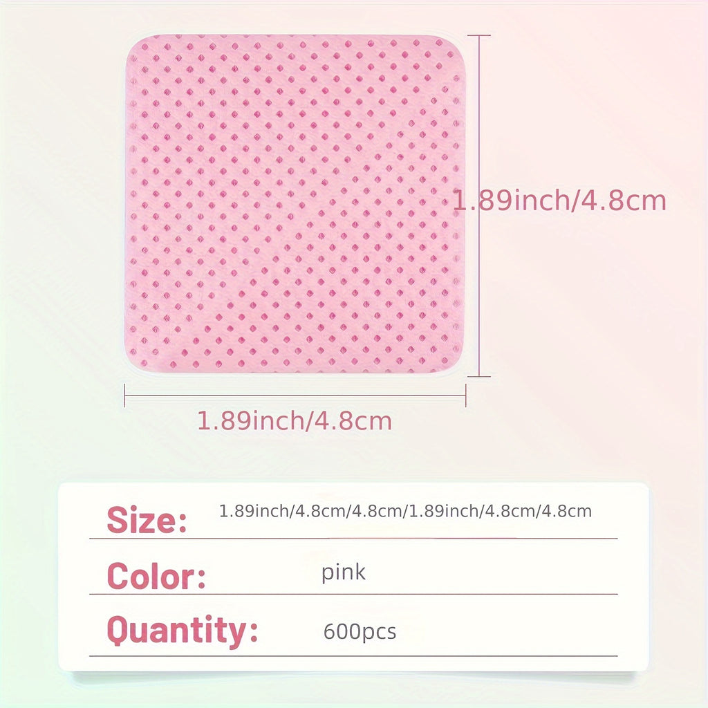 300pcs/600pcs Lint Free Nail Wipes Nail Polish Remover Pads Absorbent Soft Nail Cleaning Wipes Sheet Removal Manicure Tool