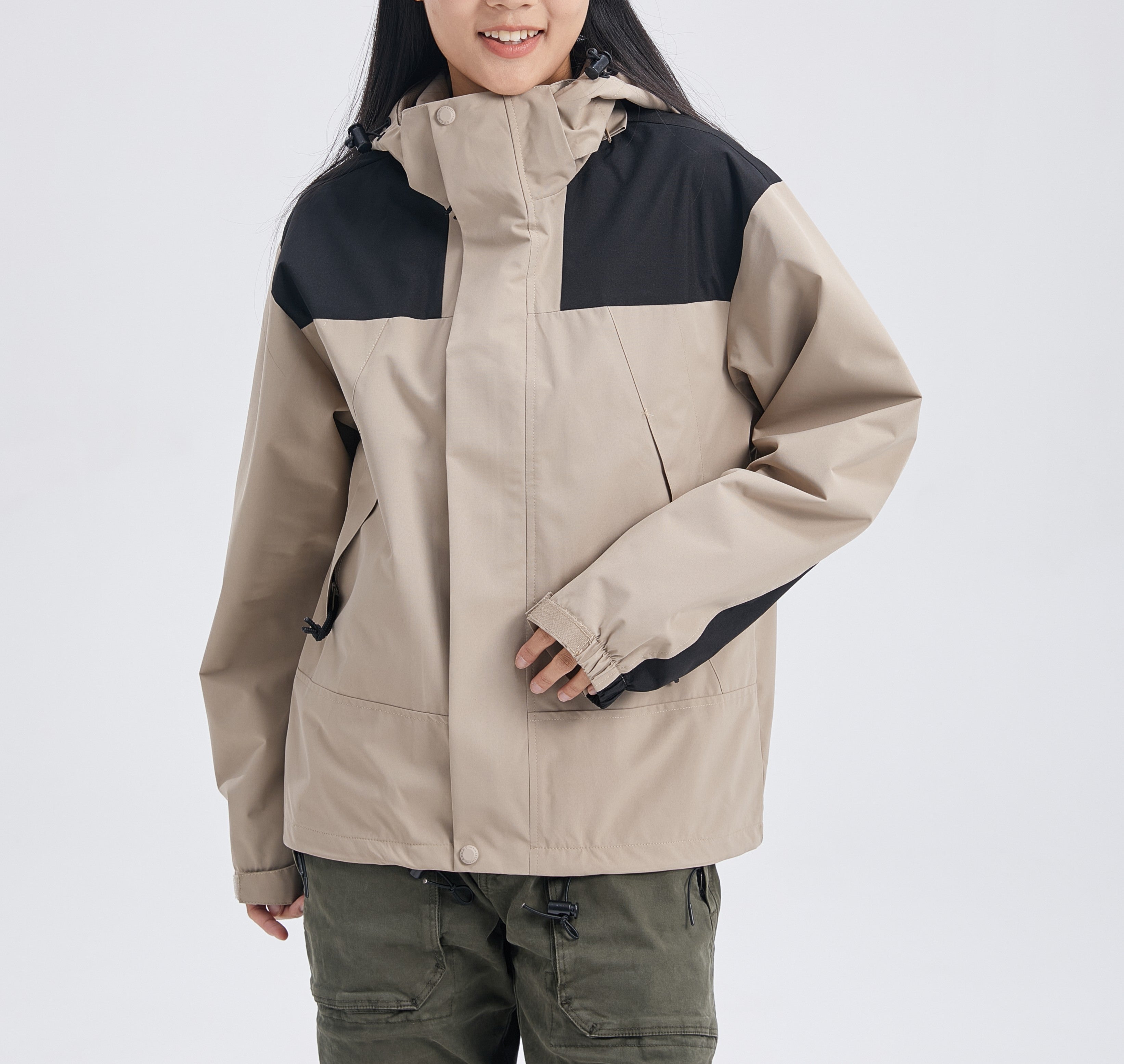 Women's 3-in-1 Outdoor Sports Jacket - Windproof, Waterproof, and Perfect for Mountaineering and Skiing