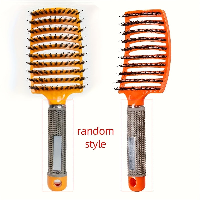 1pc Curved Vented Professional Detangling Hair Brush | Magic Scalp Massage Comb for Women