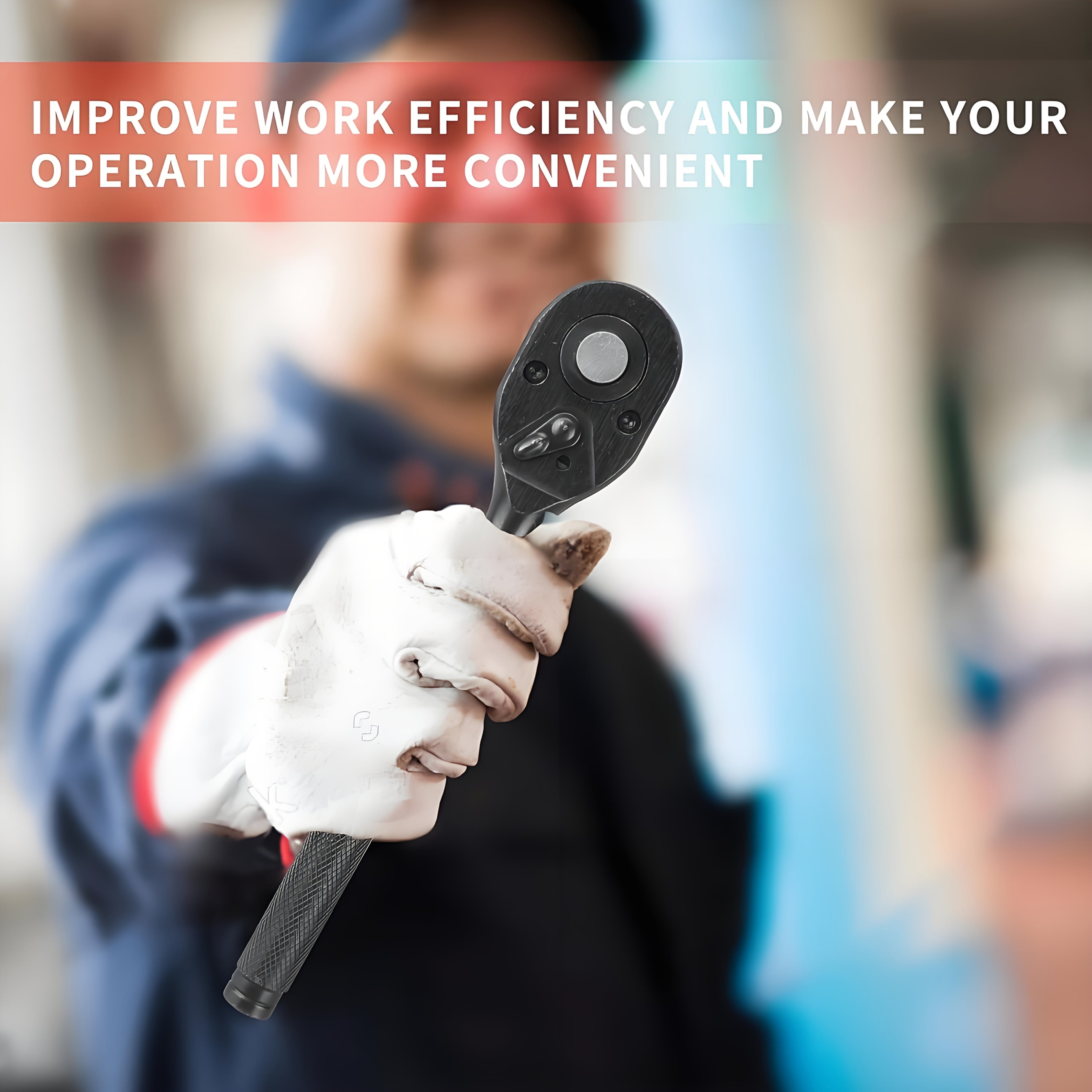 12/24pcs Socket Set, Wrench Set, Ratchet Wrenches Set with CR-V Sockets Metric & Extension Bar for Automotive Repair & Home Use, Ratchet Set with Hard Storage Case