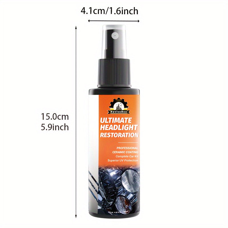 4.06oz Ultimate Headlight Restoration, Upgrade Automotive Headlight Lens Restorer