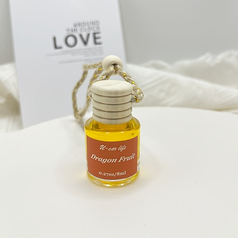 1PC Car Air Fragrance Oil Diffuser, Car Air Freshener, Car Oil Air Freshener, Car Oil Diffuser, Wood Automotive Air Fresheners, Long Lasting Car Air Freshener 8ml