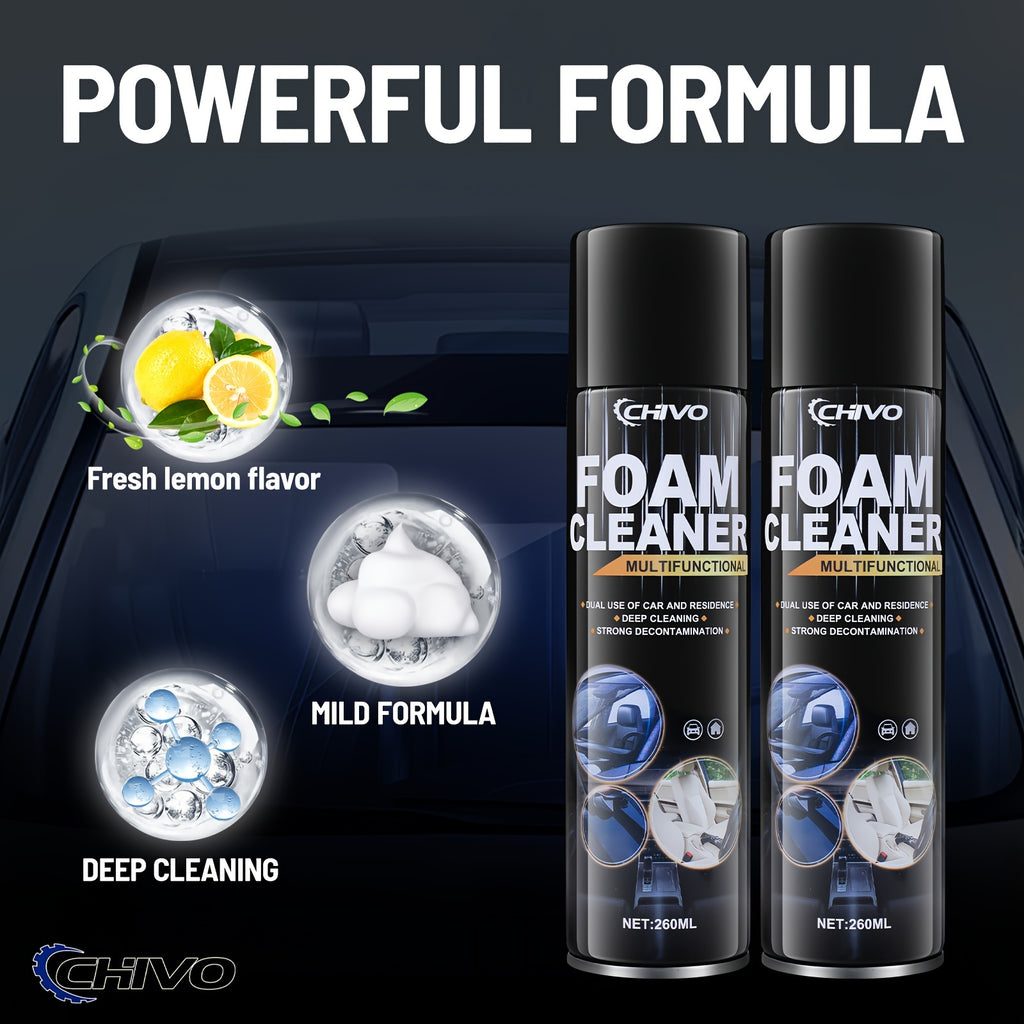 Chivo Multi-Functional Foam Cleaner Automotive Oil Film Cleaner Wheel Cleaner Headlight Cleaner Automotive Interior Cleaner Range Hood Cleaner