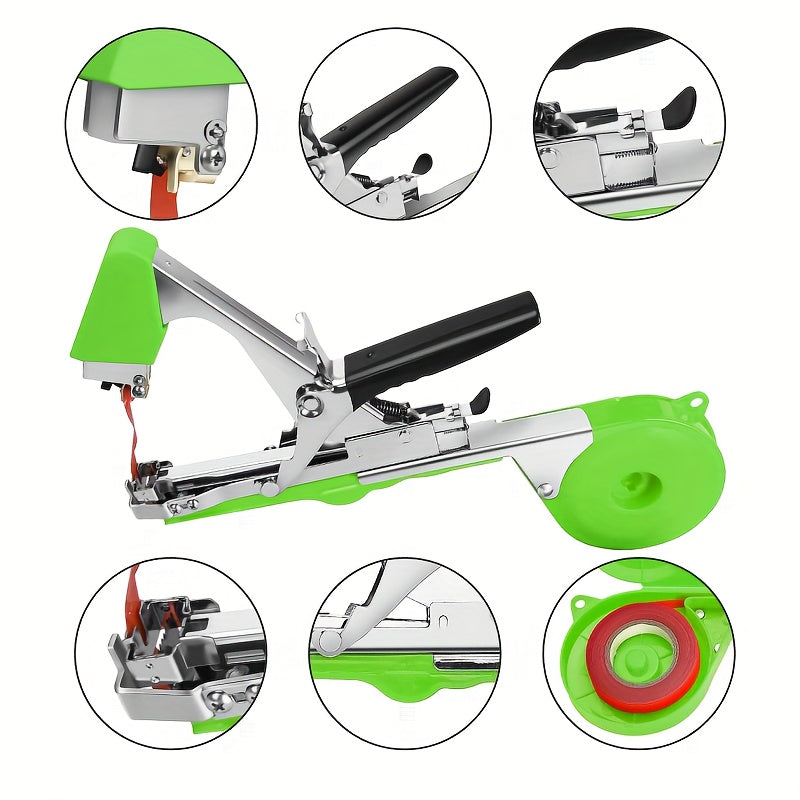 1 Pack - Vine Binding Machine - Automated Garden Tool for Grape, Eggplant, Cucumber & Chili - Time-Efficient, Effortless Knotting, User-Friendly Design - The Ultimate Farming Assistant for A Thriving Garden