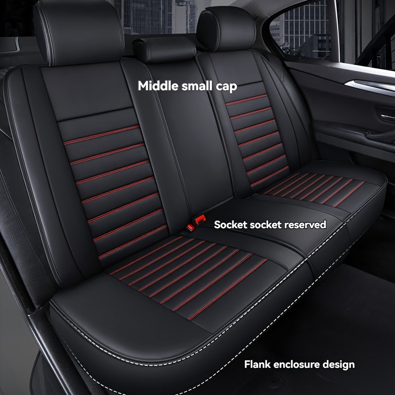 5pcs Full Seat Breathable Car Seat Covers, Suitable for 5 Seats -