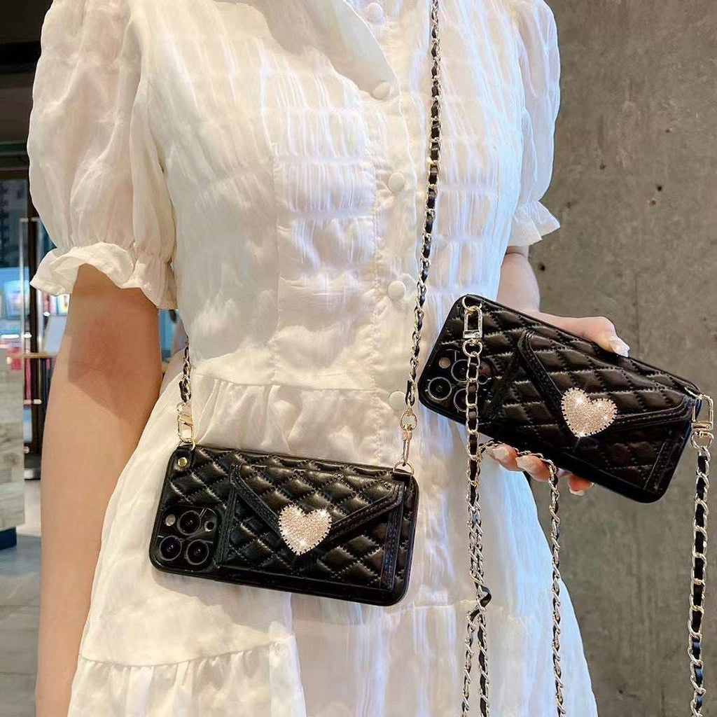 RAMODO Love Diamond Messenger Phone Case