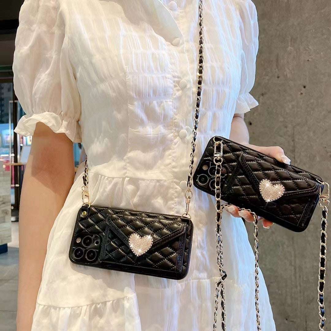 RAMODO Love Diamond Messenger Phone Case