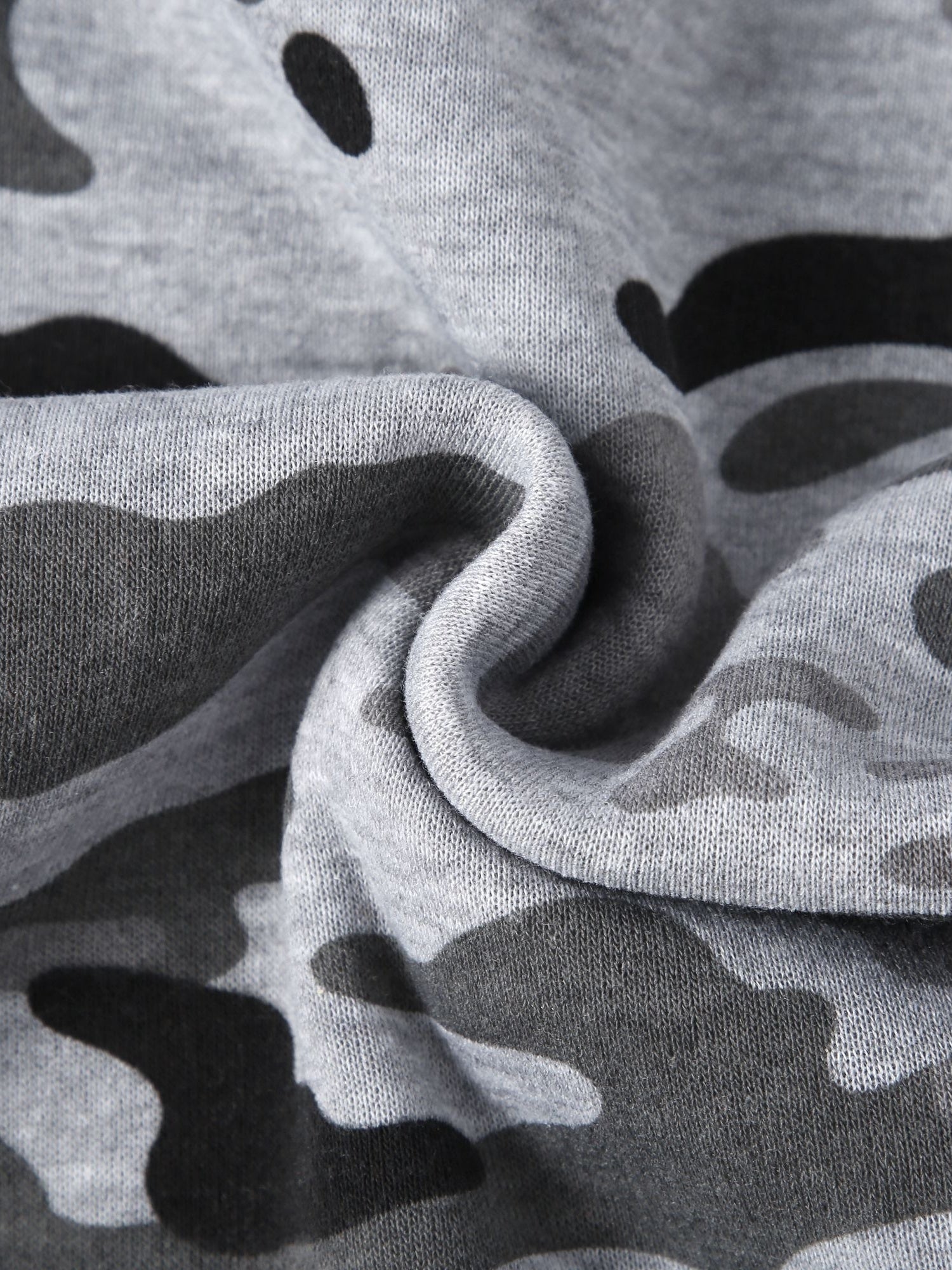 [Camouflage Sweatshirt] Autumn Winter Hooded Men's Camouflage Loose Pullover Fleece Sweatshirt | Fleece, Hooded