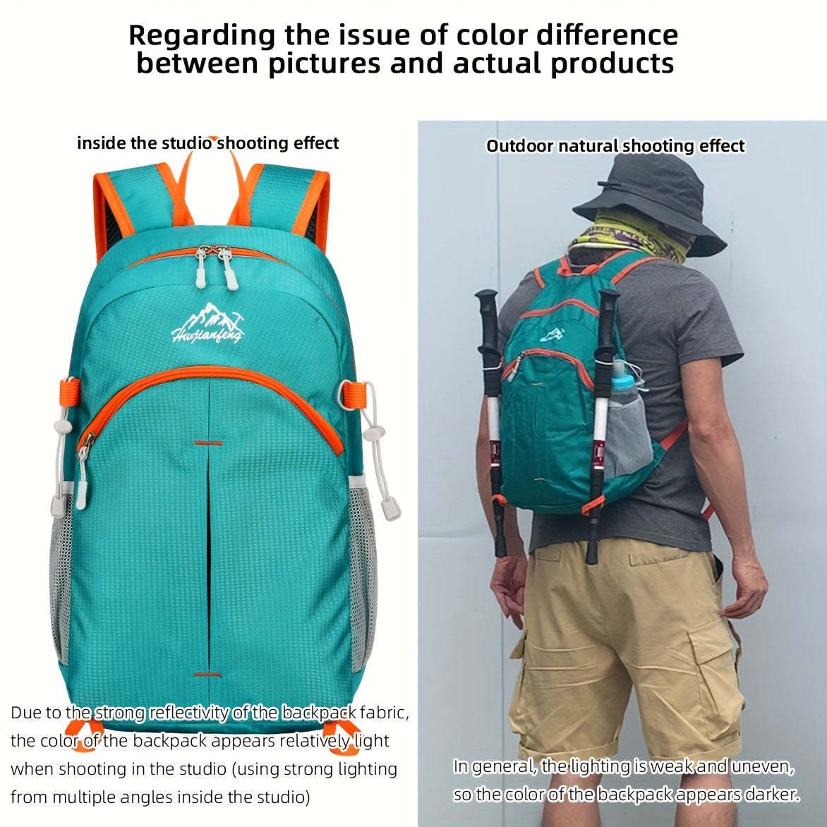 18L Outdoor Sports Backpack Ultra-light Large Capacity Folding Backpack Mountaineering