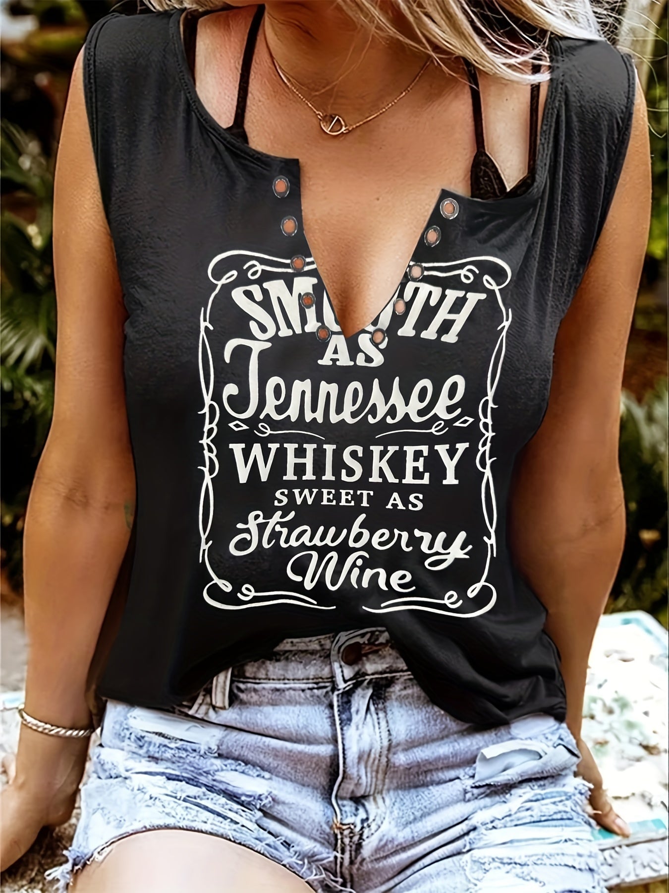 [Country Music Tank Top] Soft Pink Women's Tank Top | Smooth As Tennessee Whiskey Sweet As Strawberry Wine