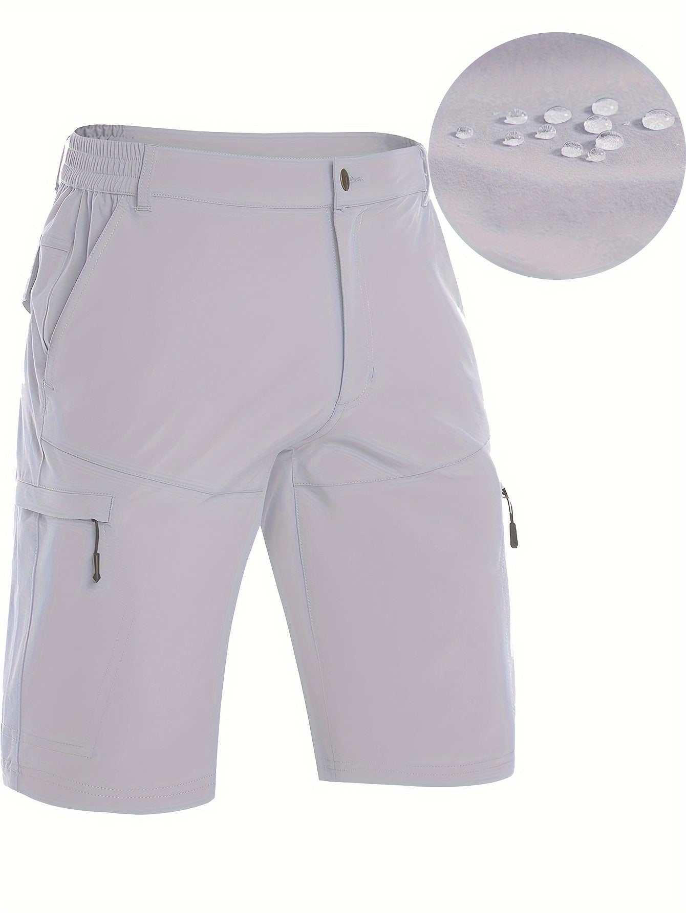 Lightweight, Breathable Men's Nylon Sports Shorts with Moisture-Wicking, Water-Resistant, and Pockets for Hiking, Running, Training, Golf, Cycling, Daily & Casual Wear, Spring, Summer, Fall, Winter