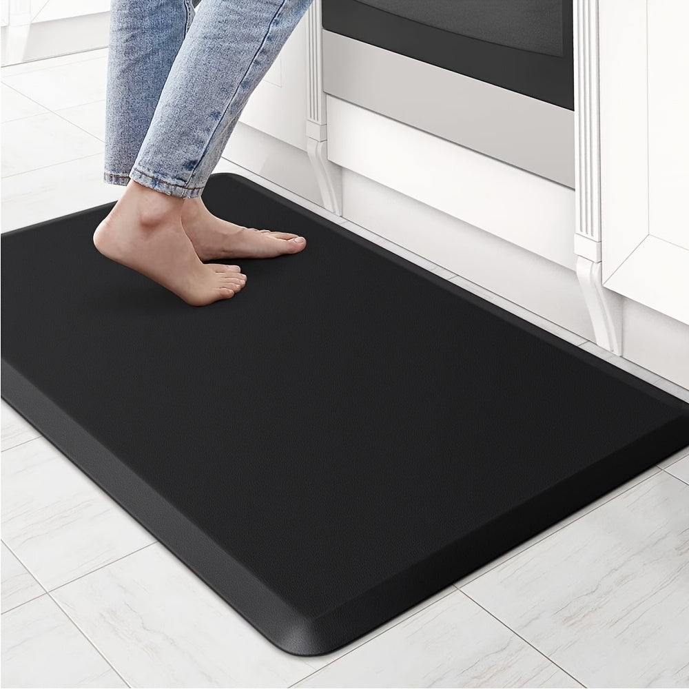 Thick Ergonomic Anti Fatigue Mats for Kitchen Floor, Cushioned Standing Office Desk Mat, High Quality Scratch Resistant Topside, Supportive All Day Comfort Padded Foam Rugs, 17x24