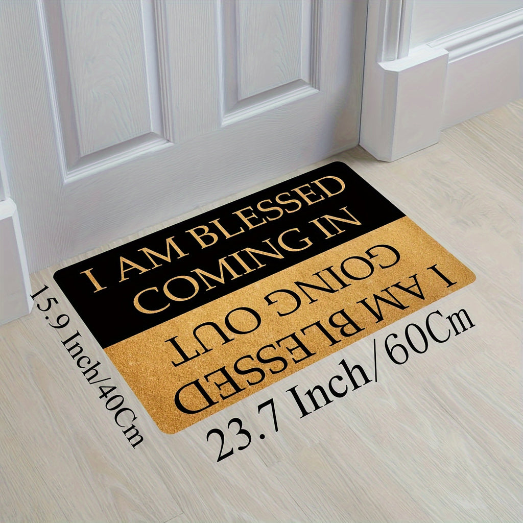 Welcome Doormat with Anti-Slip Rubber Back (23.6 X 15.7 inch) -  Prank Gift Home Decor Area Rugs for The Entrance Way Indoor Mats -  Funny & Inspirational Design - For Homeowners & Guests - Perfect Gift for Housewarming
