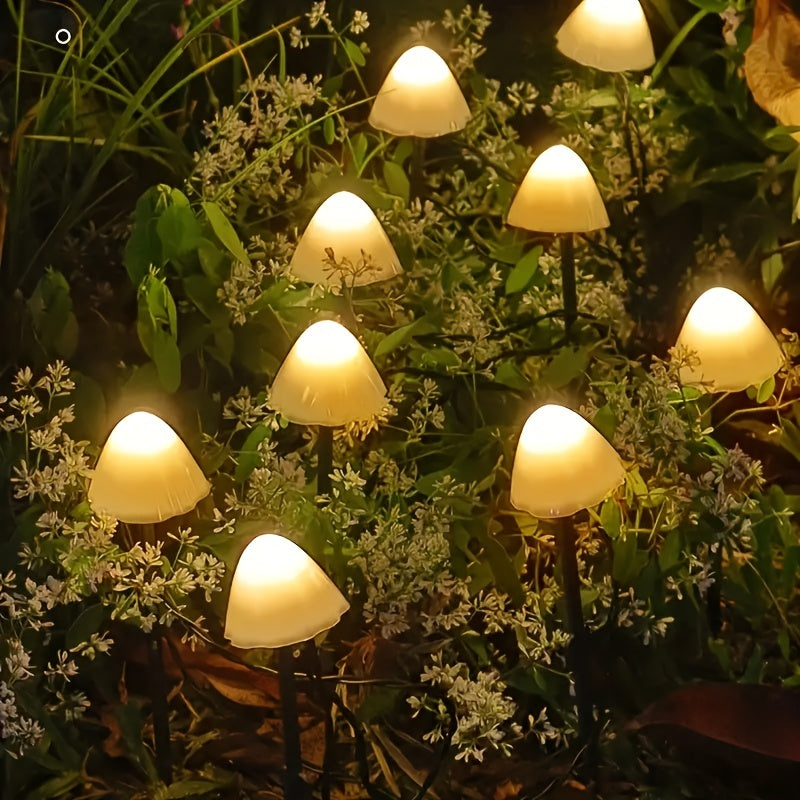 Solar Powered 1 Set of 10 Lights, Easy to Install, Durable Solar Fairy Lights with Remote Control for Garden Yard Porch Wedding Party Decor