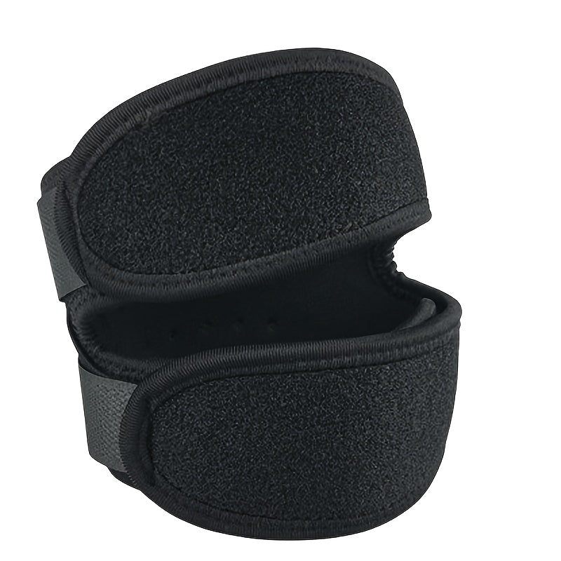 1pc FlexiSupport Elastic Knee Brace, Polyester & Nylon High Stretch Patella Stabilizer, Pull-On Knee Pad for Sports, Cycling, Mountaineering, Basketball, Soccer - Uncharged Knee Support Strap