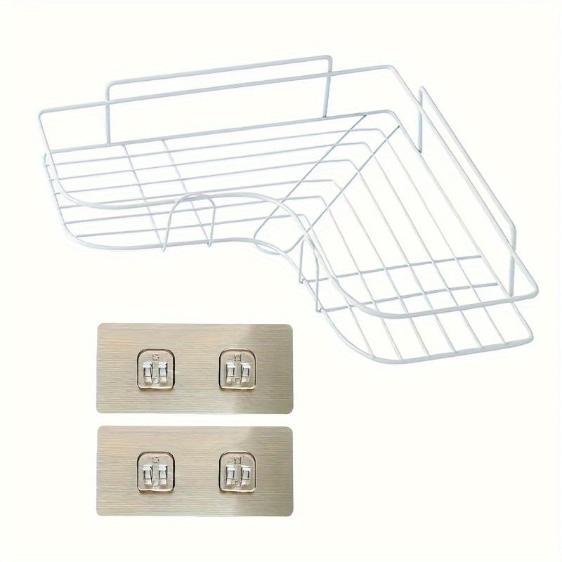 [Cast Iron Shower Shelf] 1pc Cast Iron Corner Shower Shelf