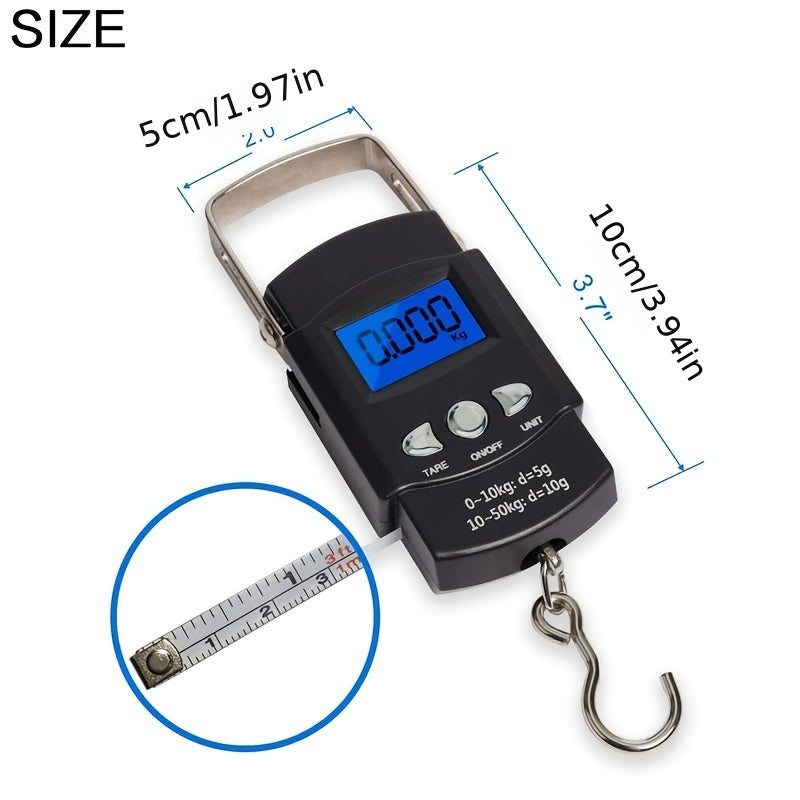 1pc Portable Digital Fishing Scale with Hanging Hook -